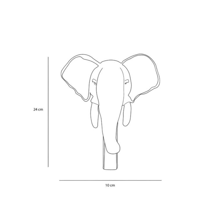Wild & Soft Kapstok - Olifant