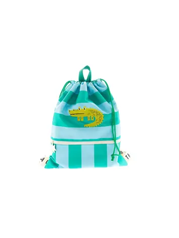Cotton Cloud Drawstring Bag - Croc Rock