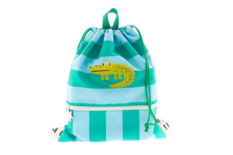 Cotton Cloud Drawstring Bag - Croc Rock
