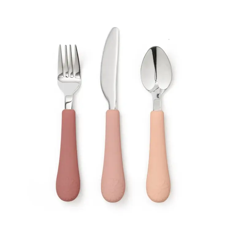Cam Cam Copenhagen Flower Kids Cutlery Set - Rose Mix