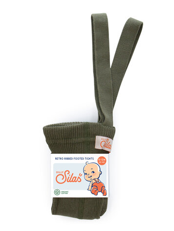 Silas Footed Cotton Tights - Olive