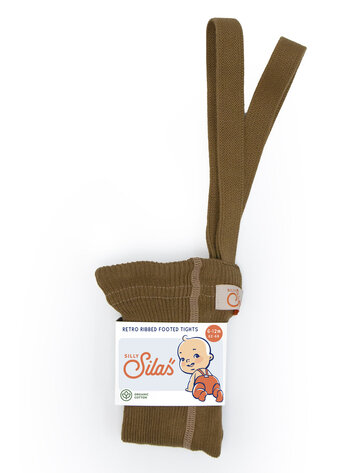 Silas Footed Cotton Tights - Acorn Brown