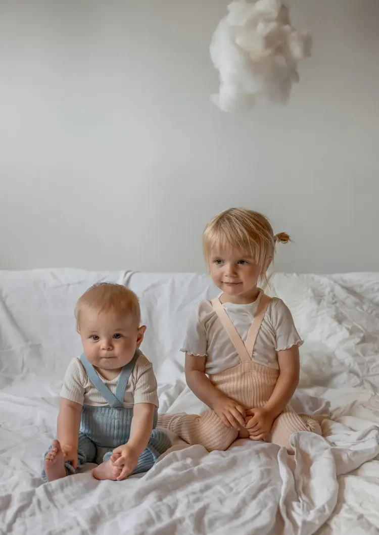 Silly Silas Hippy Footed Cotton Tights - Silky Peach