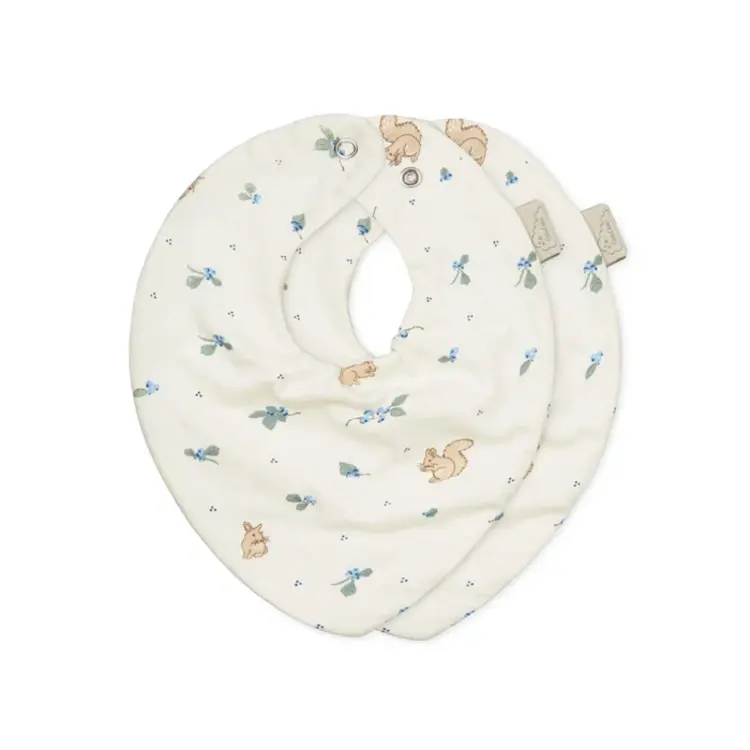 Cam Cam Copenhagen Bandana Slabbetjes 2-Pack - Blueberries