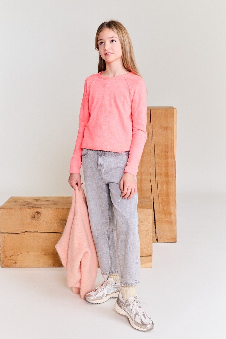 American Outfitters Amvi T-shirt - Fluo Coral