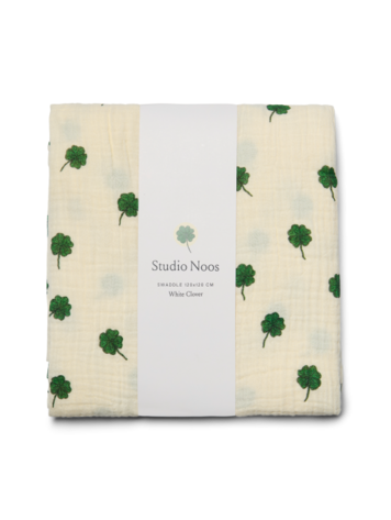 Studio Noos Swaddle Print Large - White Clover