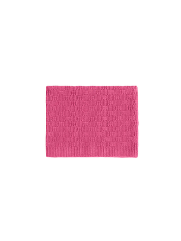 Hvid Sjaal Gigi - Fuchsia