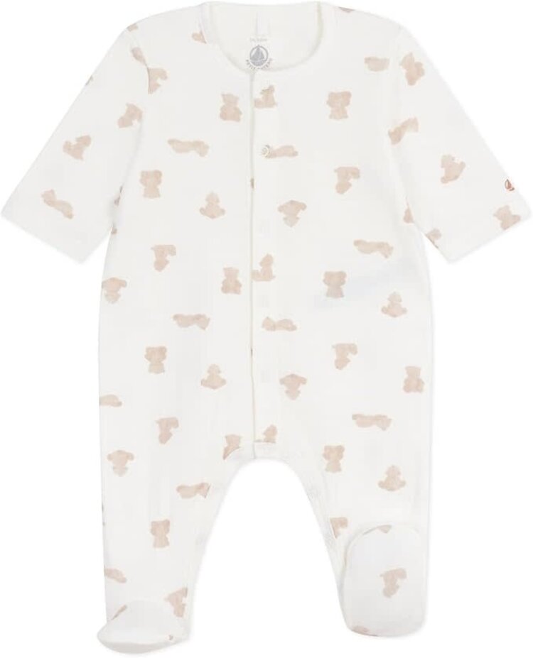 Petit Bateau Dors Bien - Marshmallow/Brun