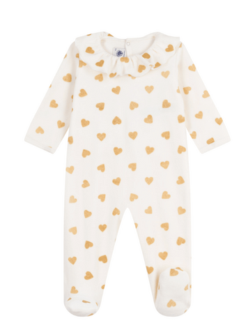 Petit Bateau Dors Bien Pont Dos - Milk/Dore
