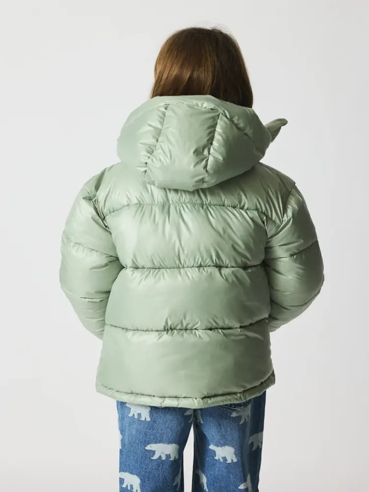 Bruno Bruno Nation Edith Puffer Jacket - Aqua Gray
