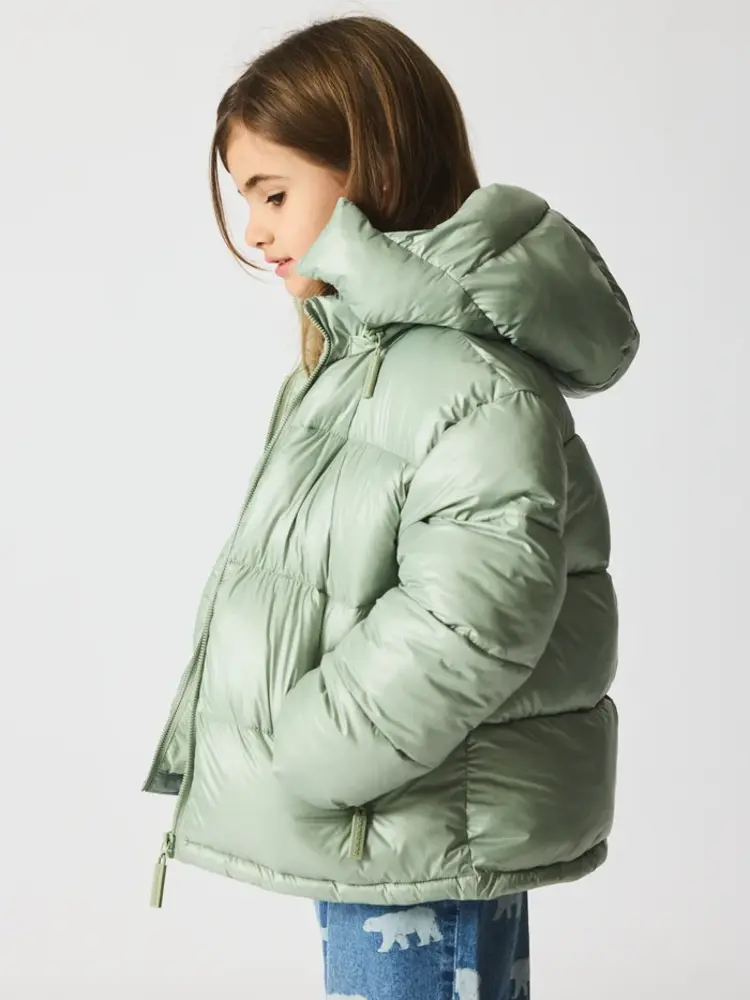 Bruno Bruno Nation Edith Puffer Jacket - Aqua Gray