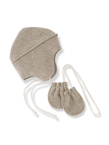 1+ in the family Albi Beanie & Mittens - Beige