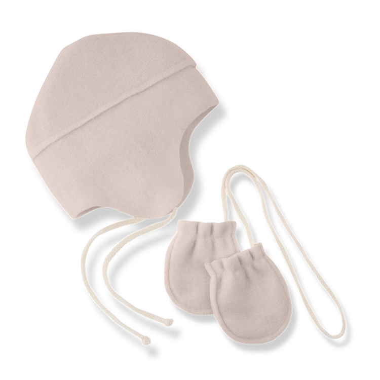 1+ in the family Albi Beanie & Mittens - Nude