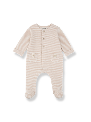 1+ in the family Metz Jumpsuit w/Feet - Nude