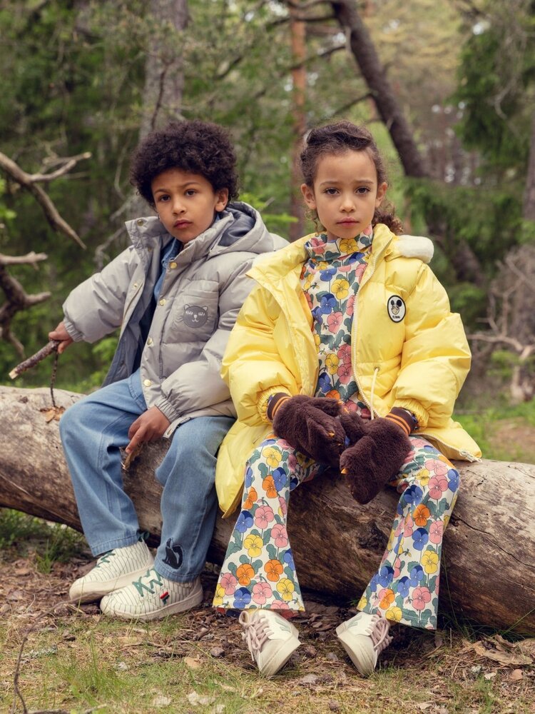 Mini Rodini Ritzratz Patch Heavy Puffer - Yellow