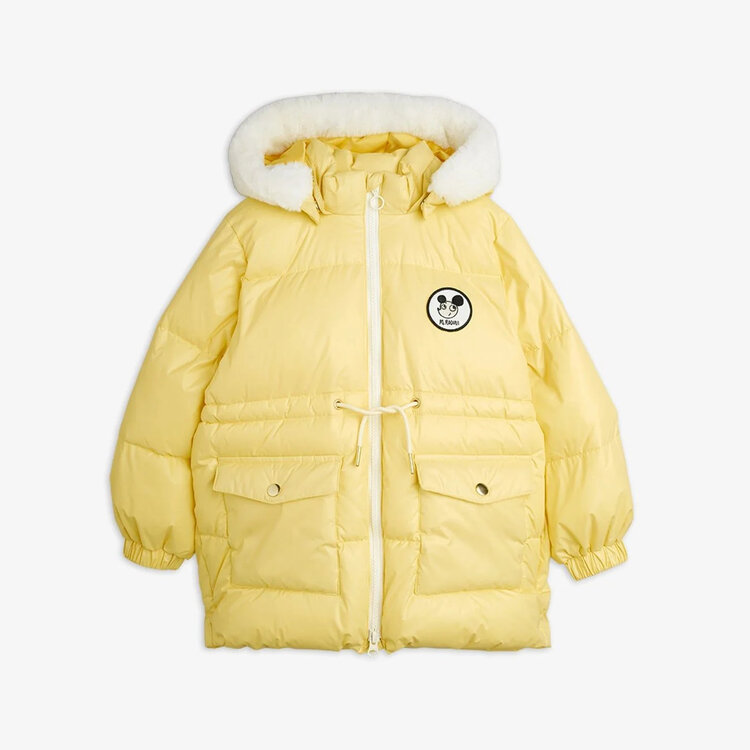 Mini Rodini Ritzratz Patch Heavy Puffer - Yellow