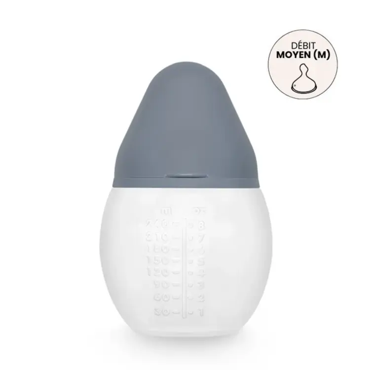 Elhée Baby Bottle Blue Grey - 240ml