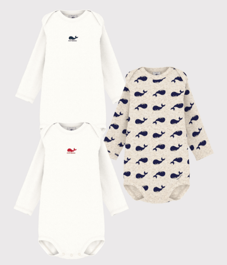 Petit Bateau 3 Bodies Us ML