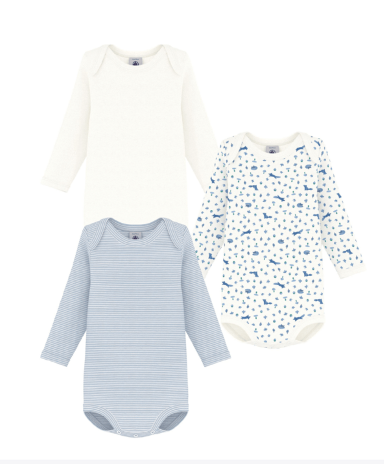 Petit Bateau 3 Bodies US ML