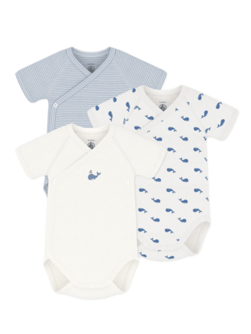 Petit Bateau 3 Bodies NAISS MC