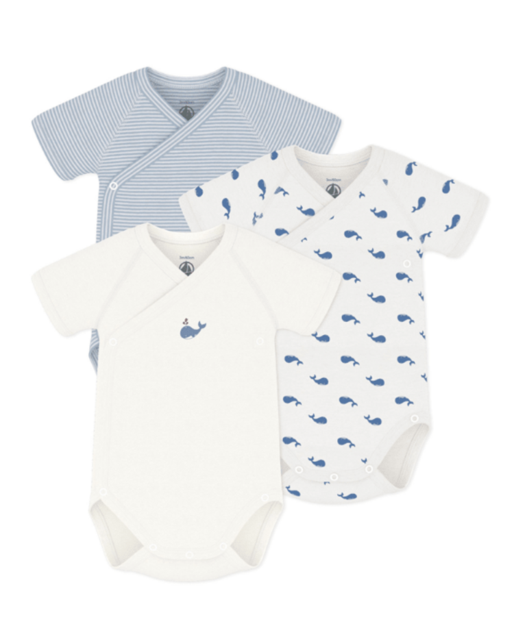 Petit Bateau 3 Bodies NAISS MC
