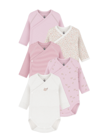 Petit Bateau 5 Bodies NAISS ML