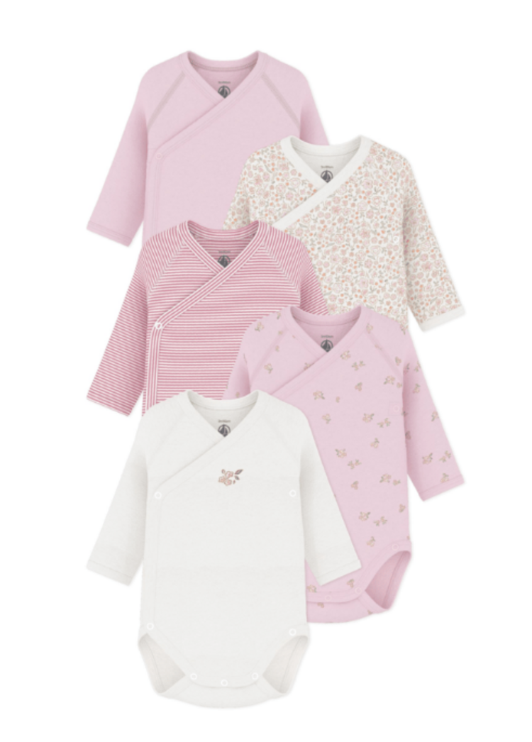 Petit Bateau 5 Bodies NAISS ML