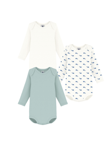 Petit Bateau 3 Bodies US ML