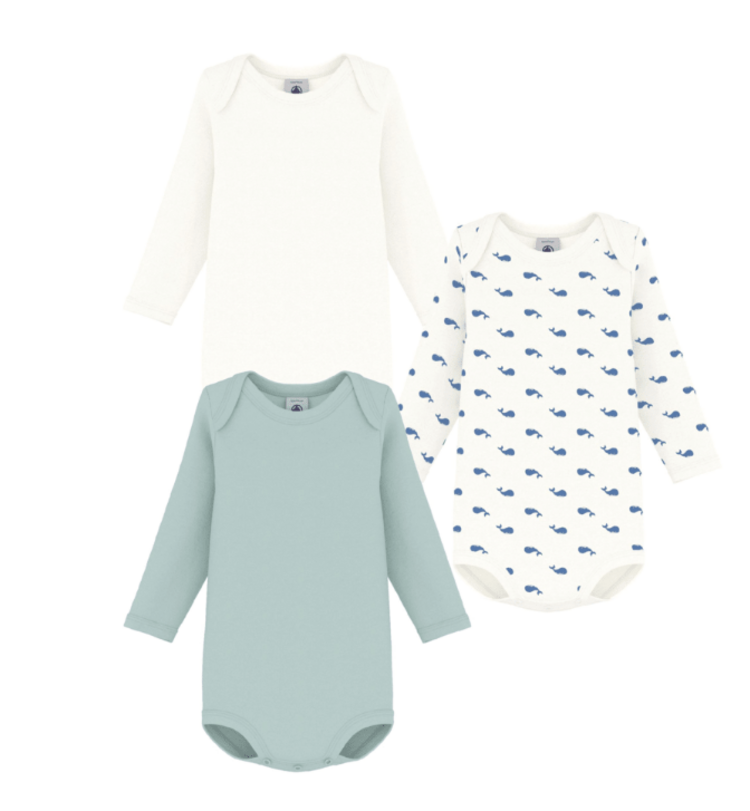 Petit Bateau 3 Bodies US ML