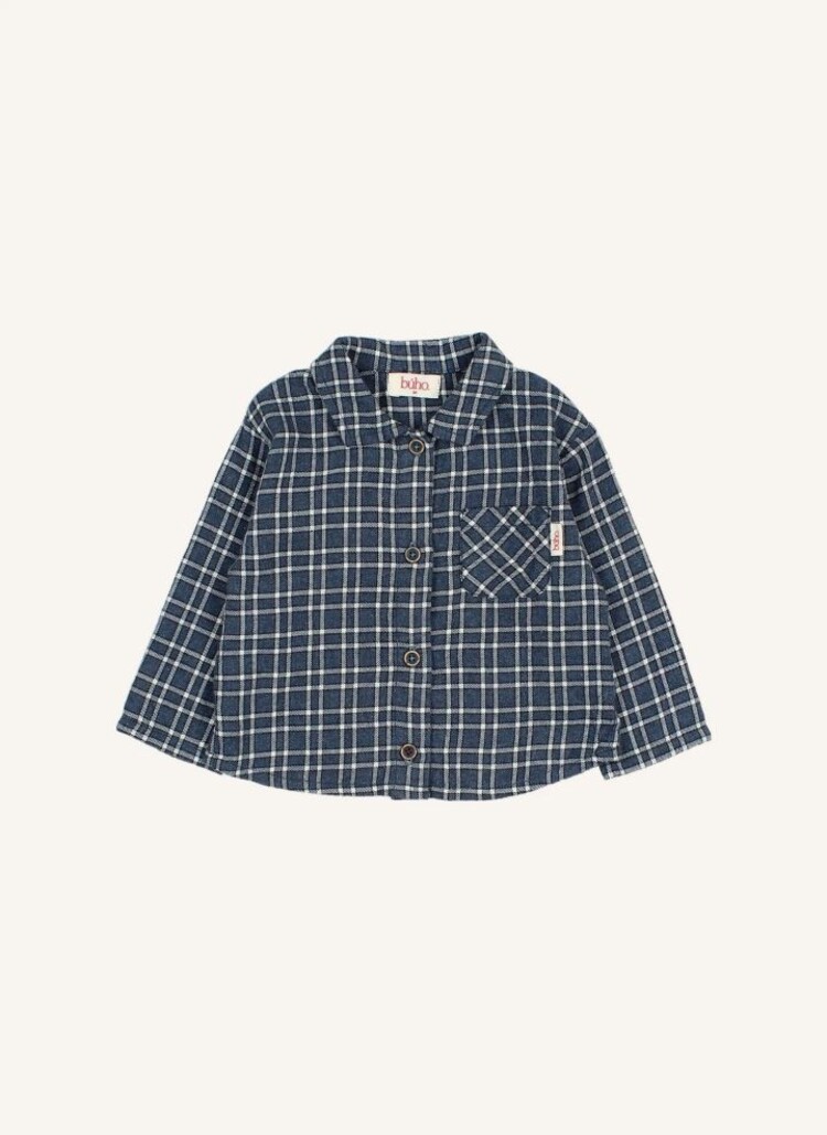 Buho Tartan Shirt - Navy