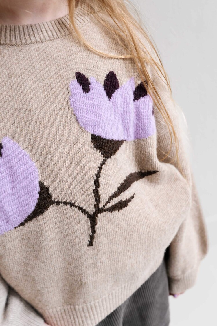 Jenest Belly Pullover - Beige Melange