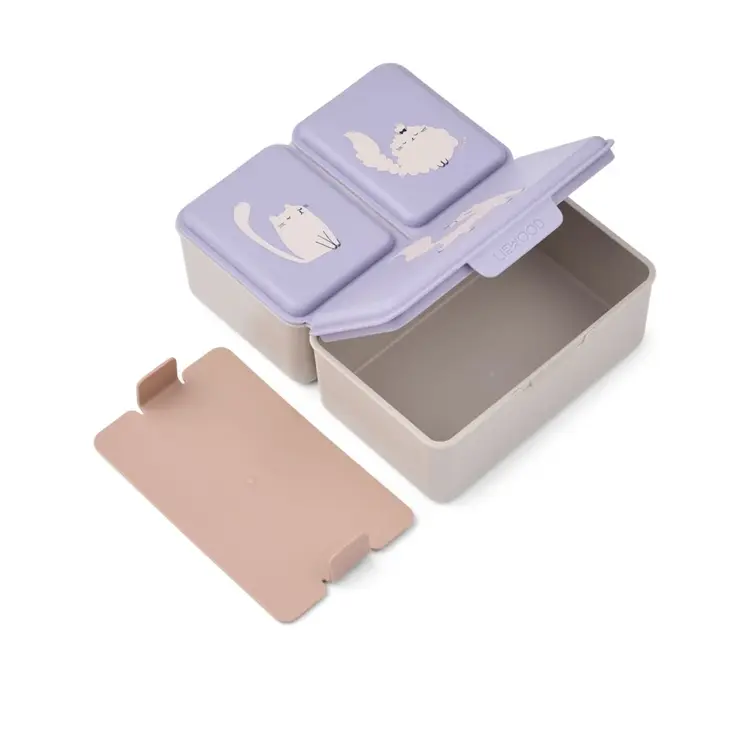 Liewood Driss Lunchbox - Cat / Warm Lilac