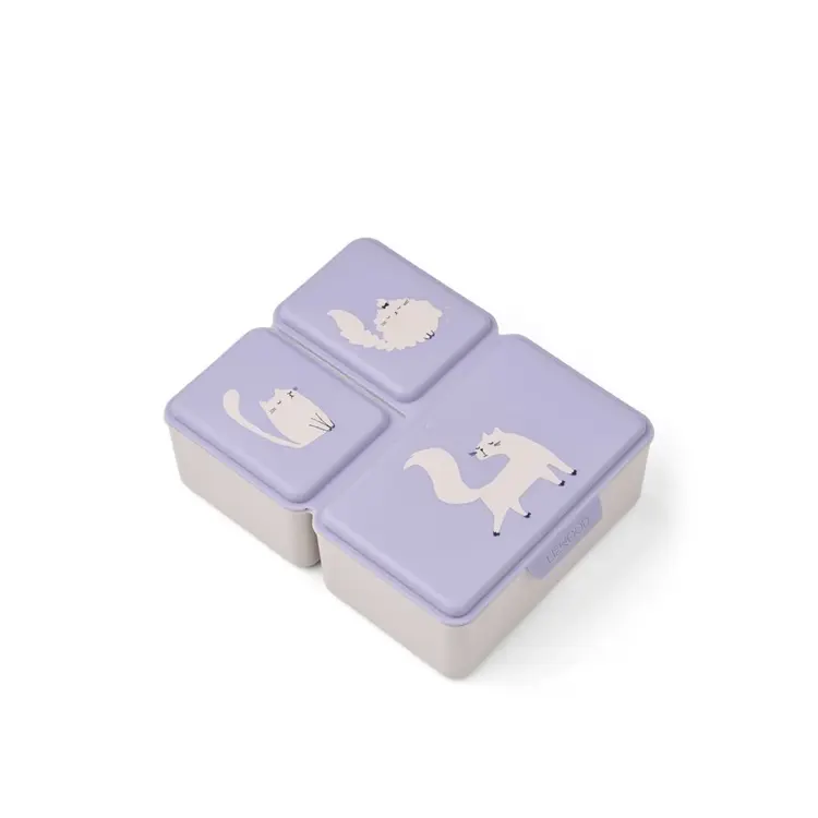 Liewood Driss Lunchbox - Cat / Warm Lilac