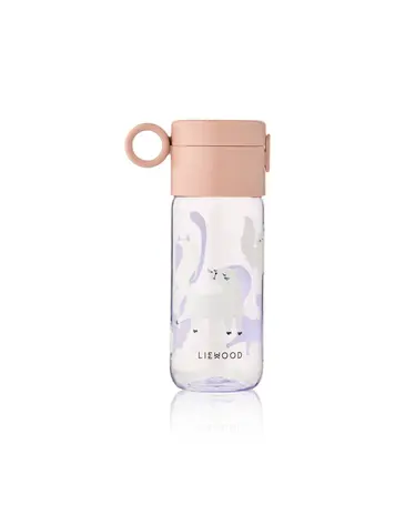 Liewood Clemence Tritan Bottle 350 ml - Cat / Warm Lilac