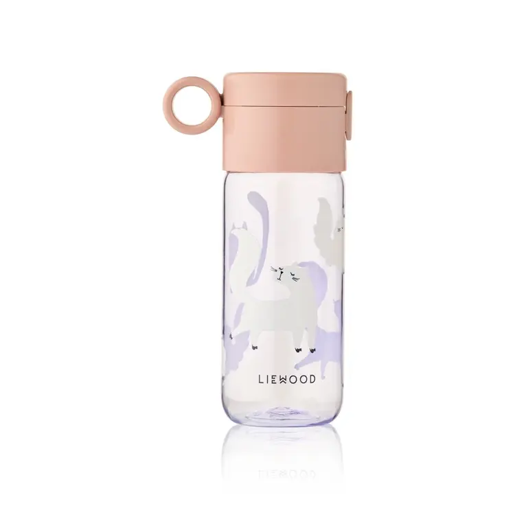 Liewood Clemence Tritaan Drinkfles 350 ml - Cat / Warm Lilac