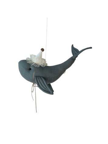Whale Linen - Cyan