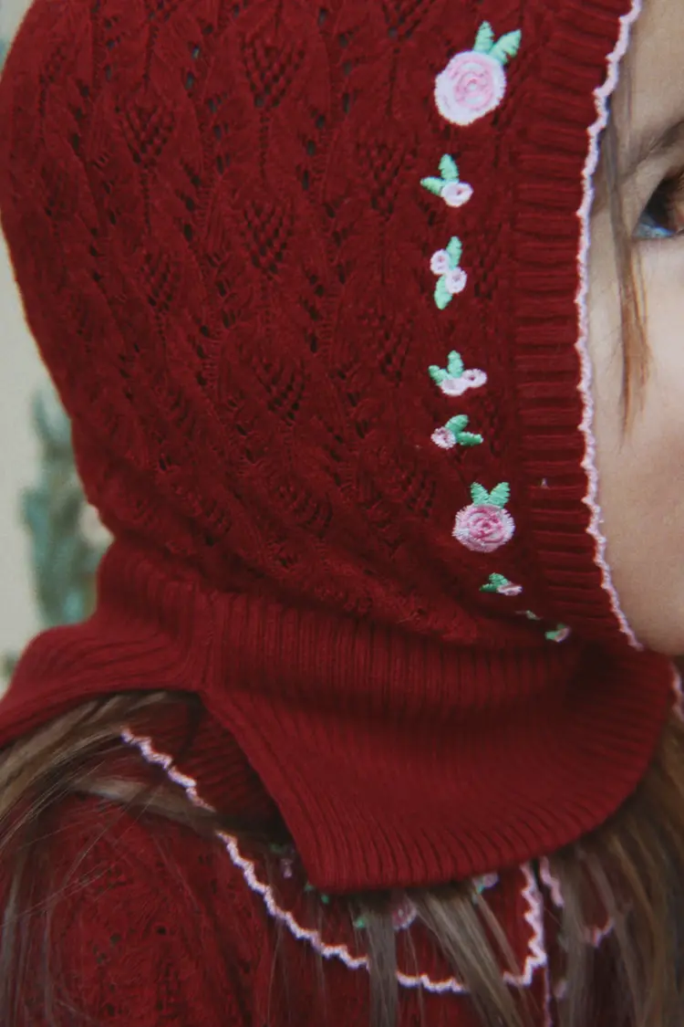 Konges Sløjd Rosier Balaclava - Pomegranate