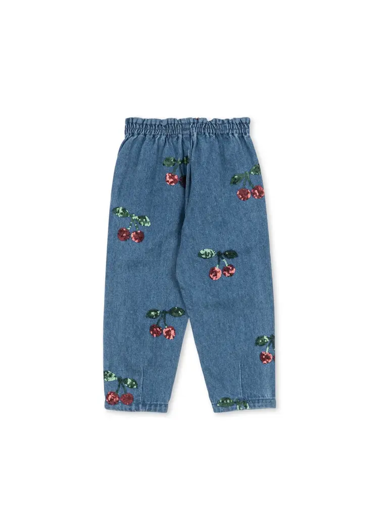 Konges Sløjd Magot Frill Pants - Cherry Sequin