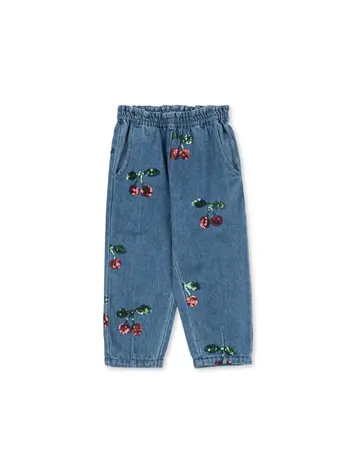 Konges Sløjd Magot Frill Pants - Cherry Sequin