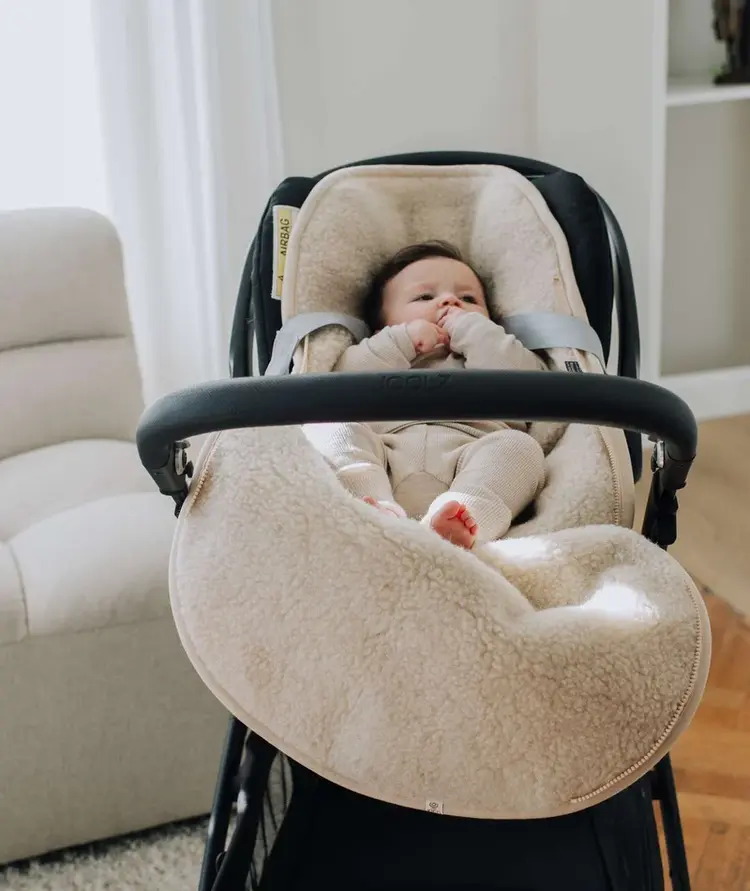 Kico Label Baby Voetenzak voor Autostoel - Beige