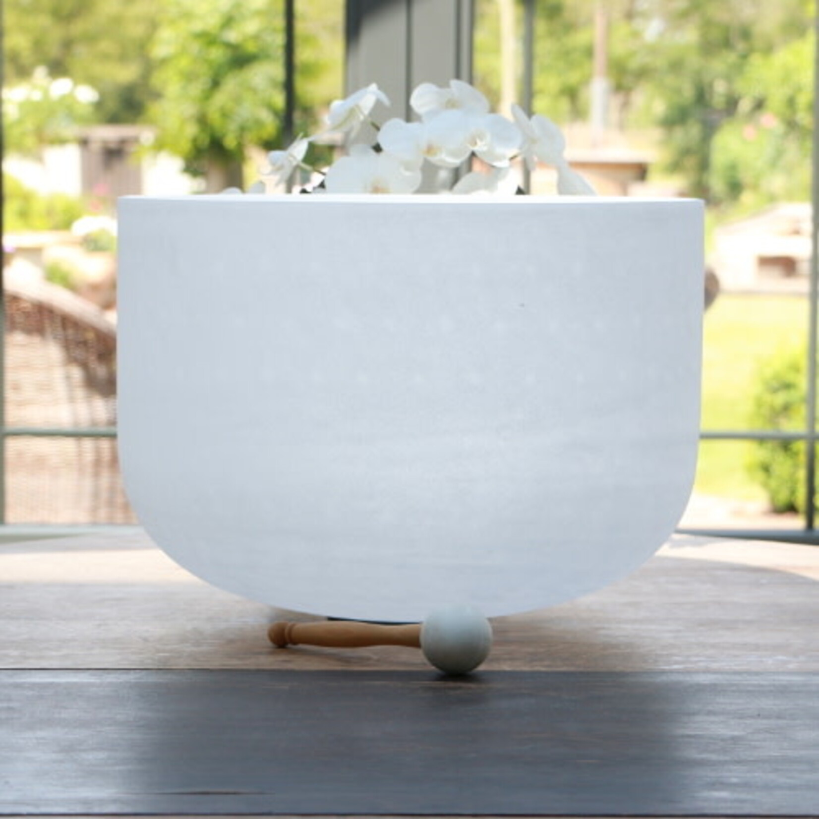 Toon F# (Hart chakra) 18 inch Kristallen Klankschaal