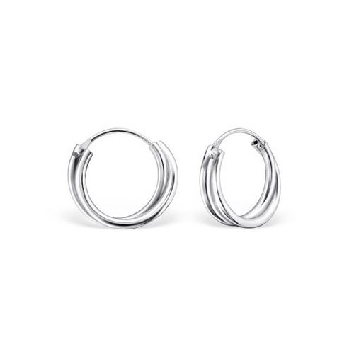 Oh So HIP Twisted hoop earrings zilver Oh So HIP Twisted hoop earrings zilver