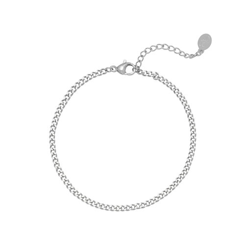 Oh So HIP Schakelarmbandje stainless steel zilverkleurig Oh So HIP Schakelarmbandje stainless steel zilverkleurig