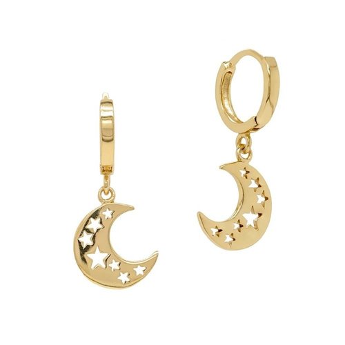 Oh So HIP Oorringen maantje gold plated Oh So HIP Oorringen maantje gold plated