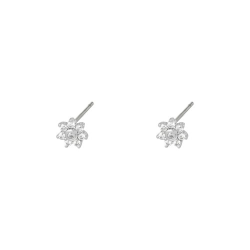 Oh So HIP Flower stud oorknopjes zilverkleurig Oh So HIP Flower stud oorknopjes zilverkleurig
