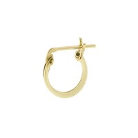 One piece Lucky hoop gold filled 10 mm