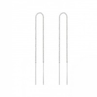 Threader oorbellen 925 zilver 13,5 cm