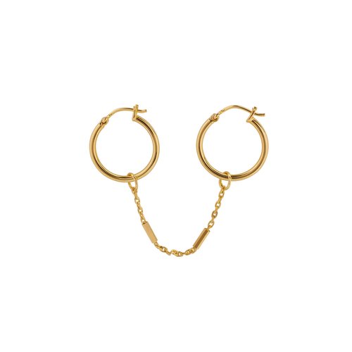 Xzota One piece double hoop gold plated Xzota One piece double hoop gold plated