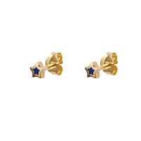 Tiny star studs  dark blue