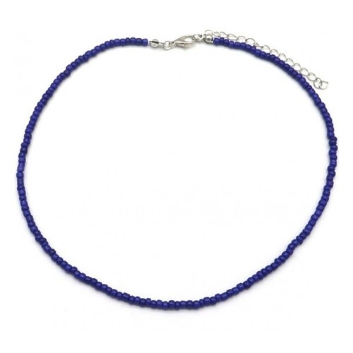 Kralenketting donkerblauw Kralenketting donkerblauw